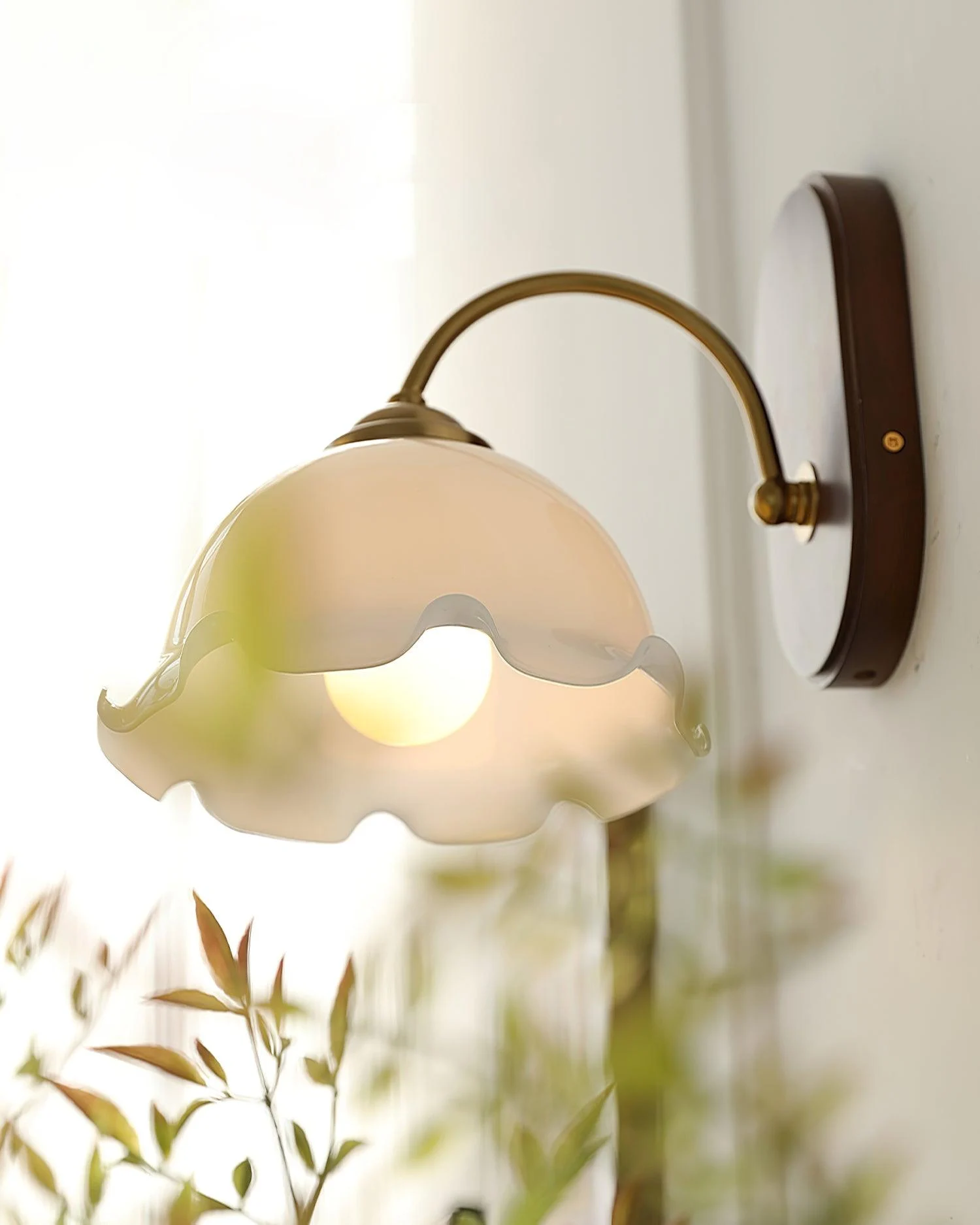 Vintage Flower Wall Lamp-Homelova