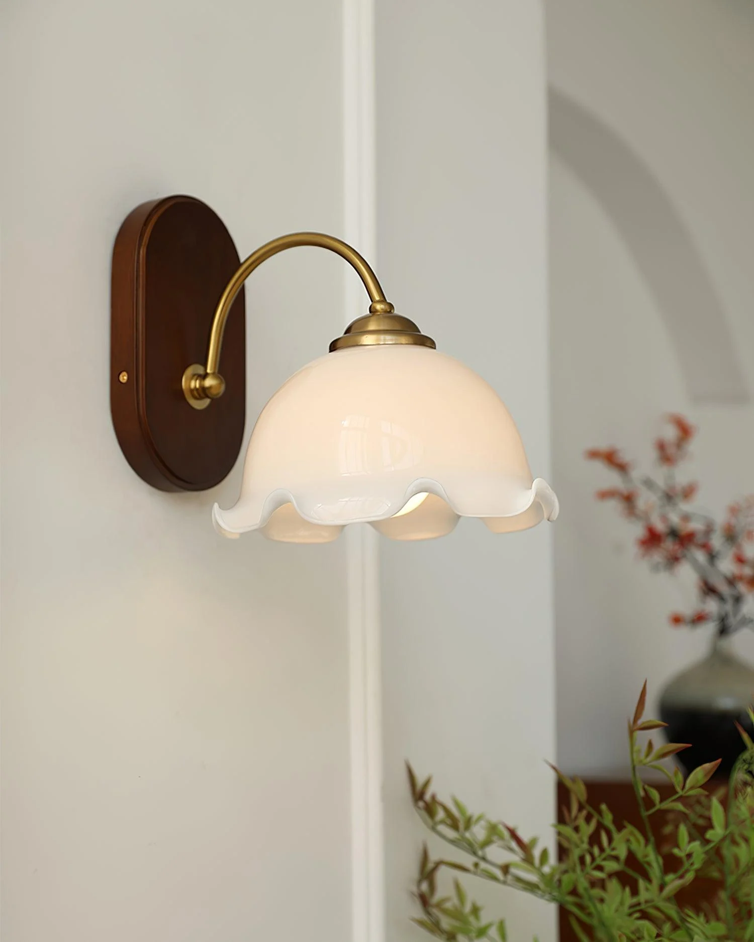 Vintage Flower Wall Lamp-Homelova