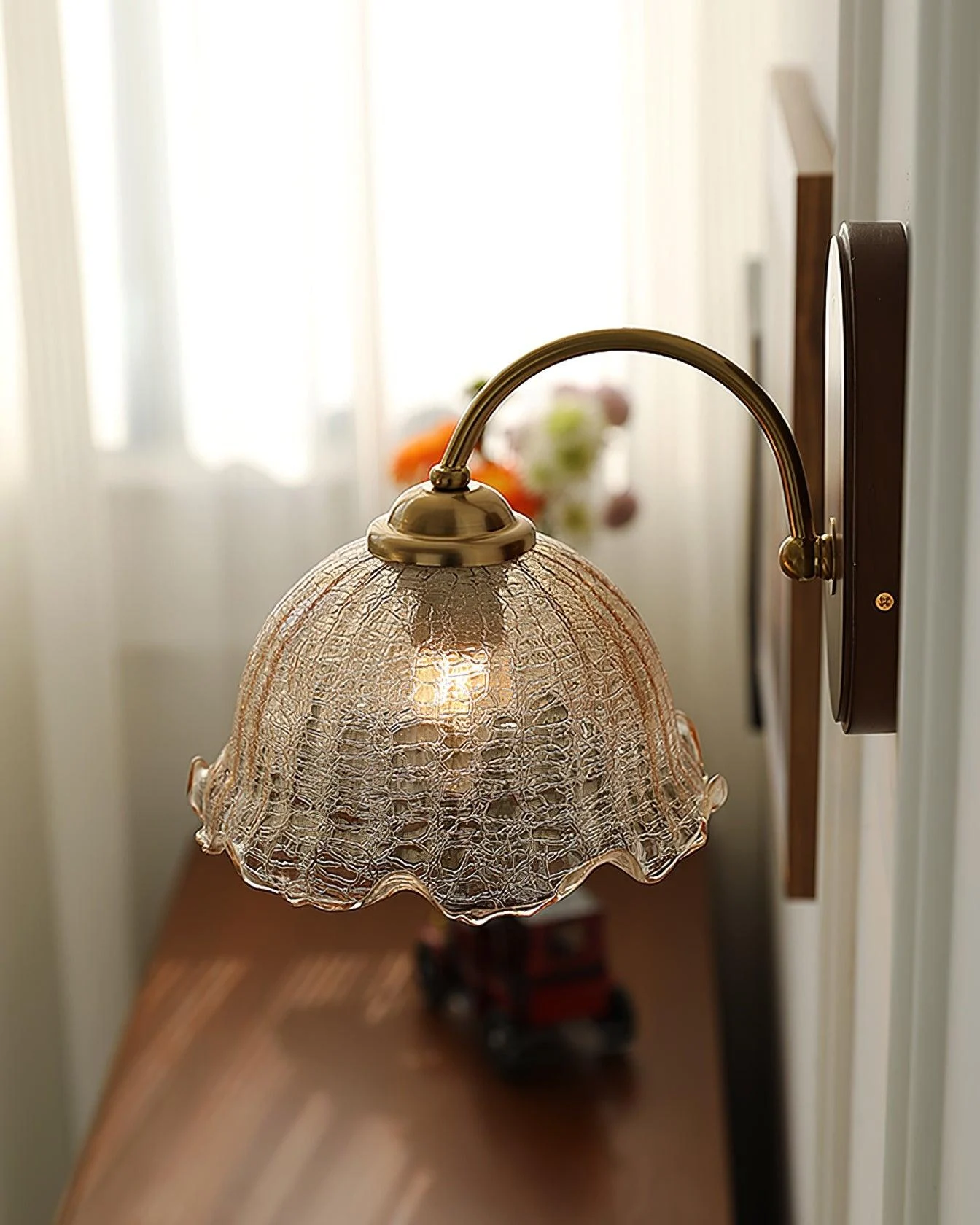 Vintage Flower Wall Lamp-Homelova