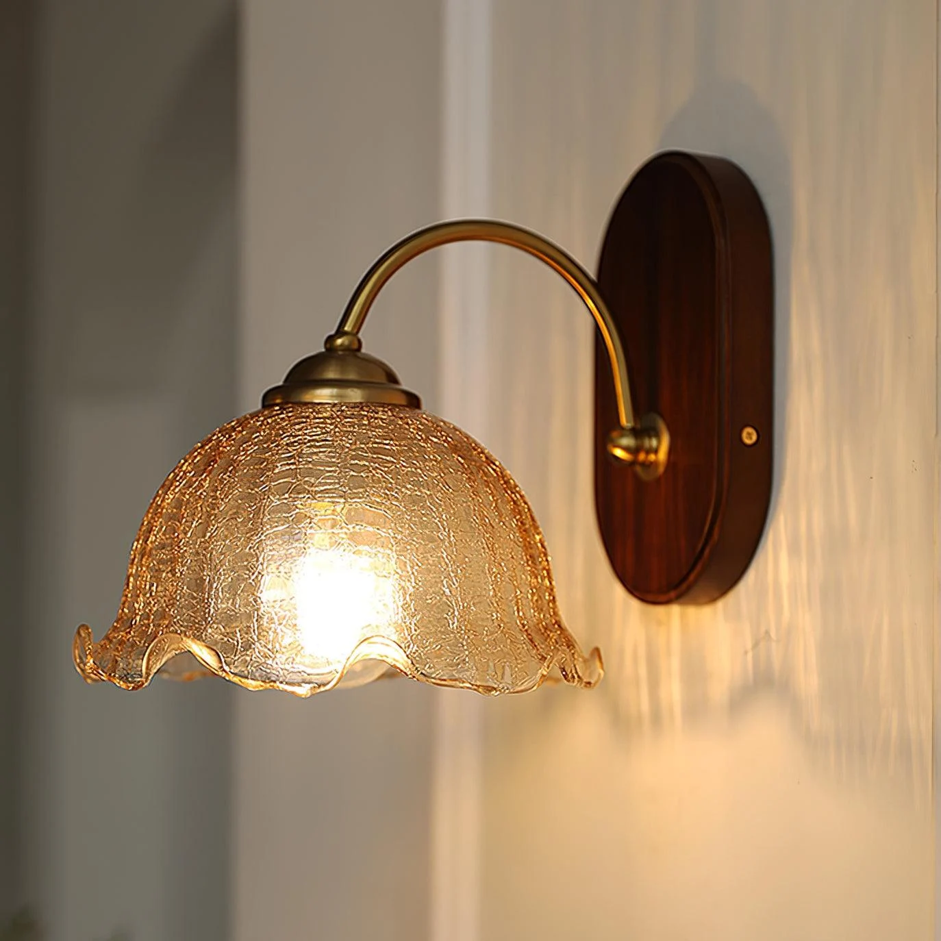 Vintage Flower Wall Lamp-Homelova