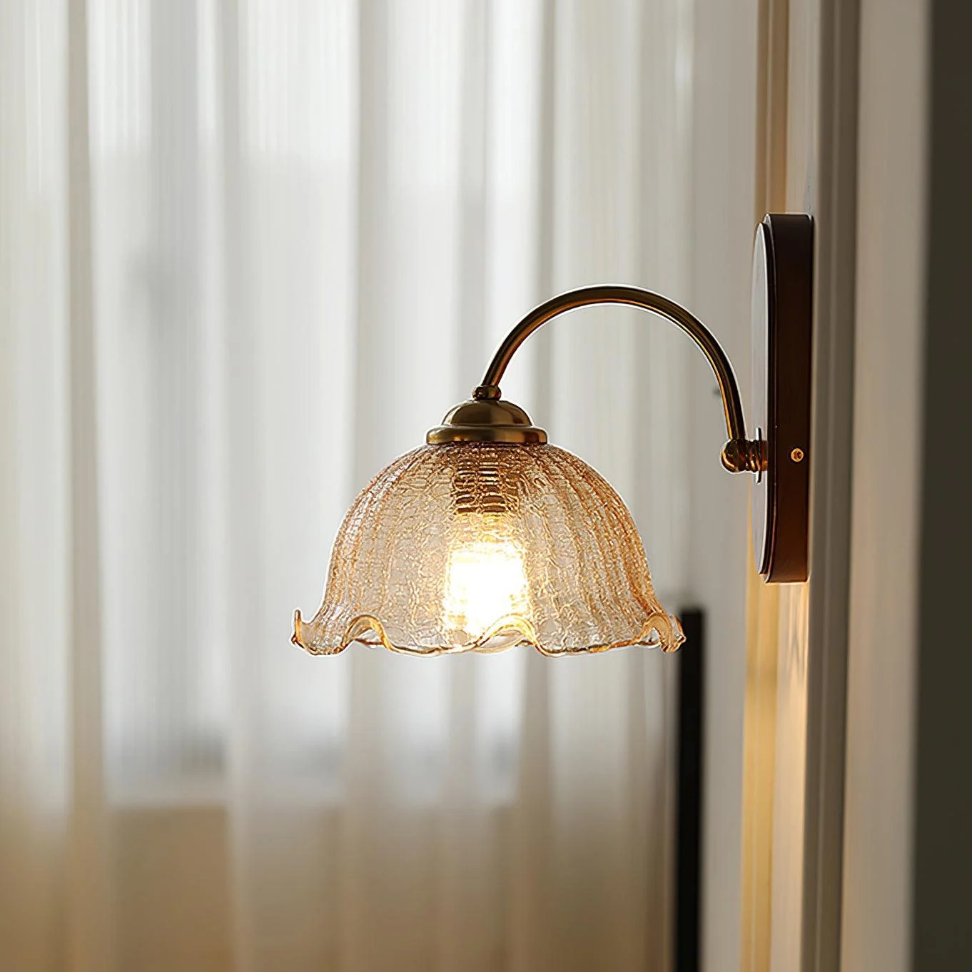 Vintage Flower Wall Lamp-Homelova