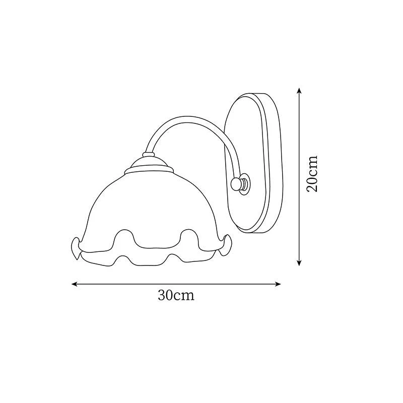 Vintage Flower Wall Lamp-Homelova