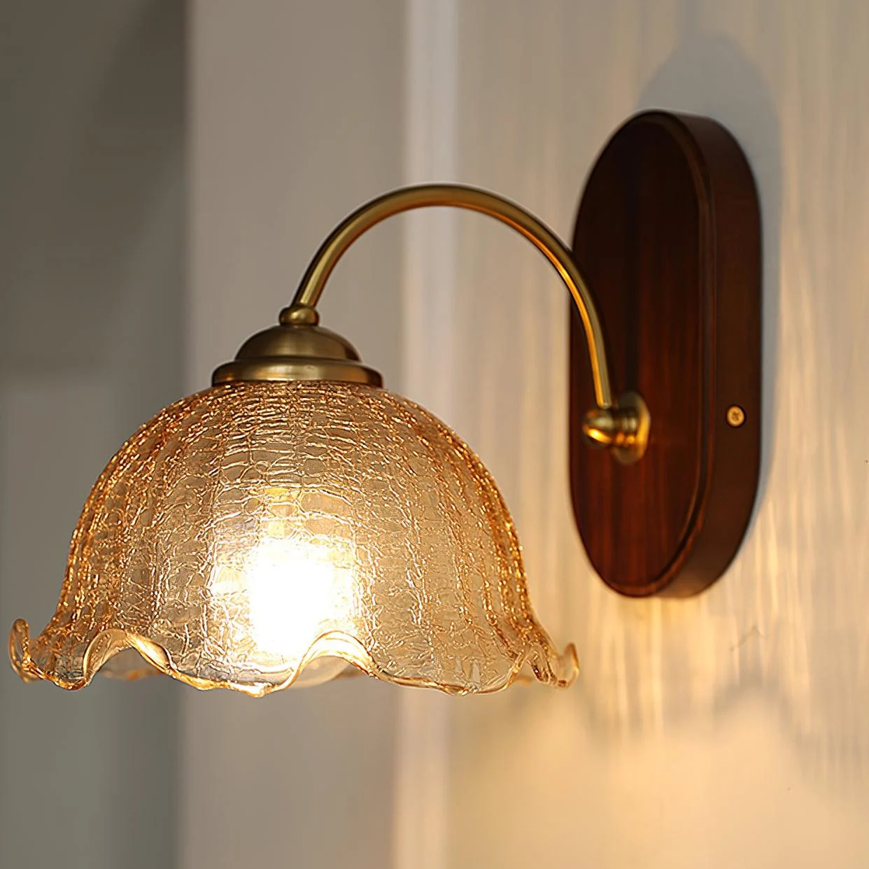 Vintage Flower Wall Lamp-Homelova