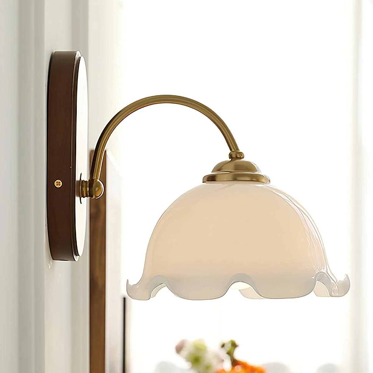 Vintage Flower Wall Lamp-Homelova