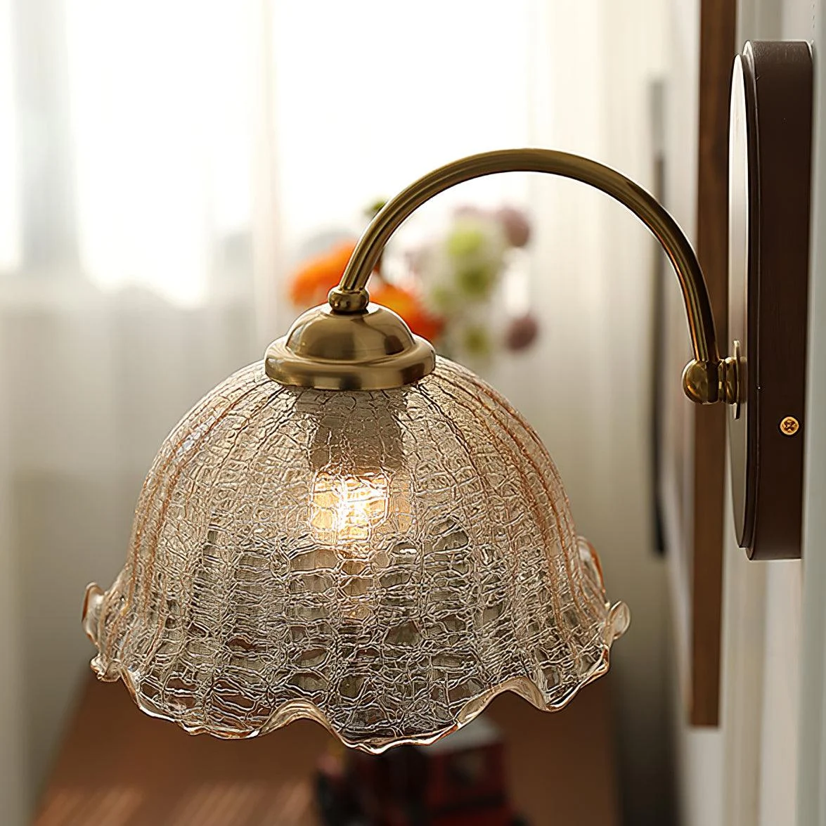 Vintage Flower Wall Lamp-Homelova