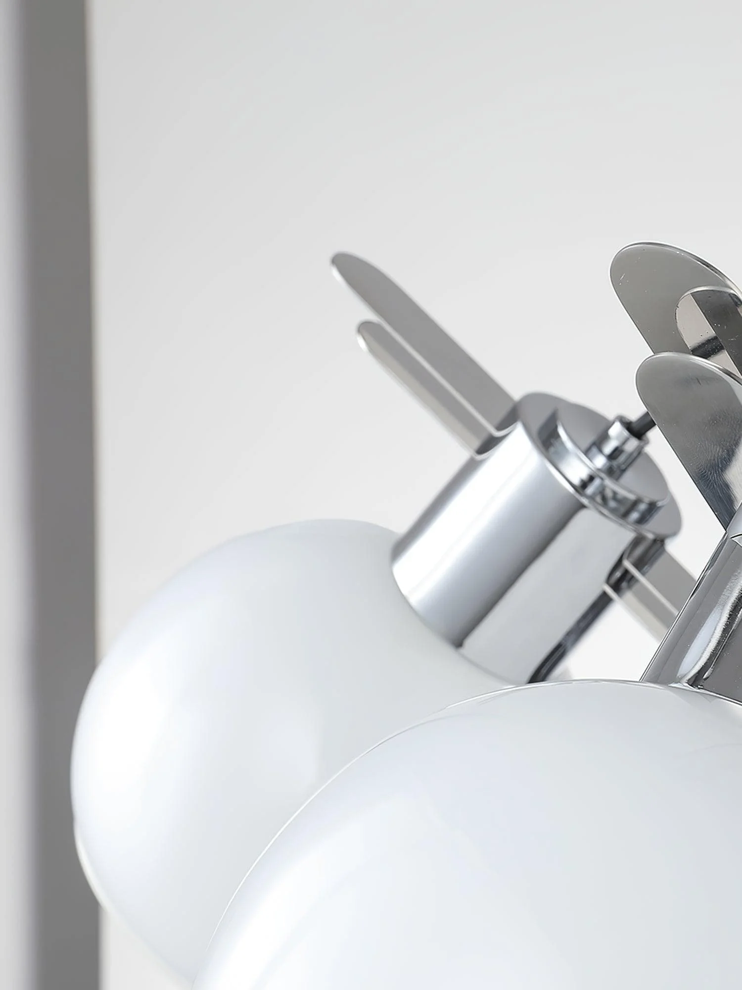 Vintage Geometrical Chrome Chandelier-Homelova