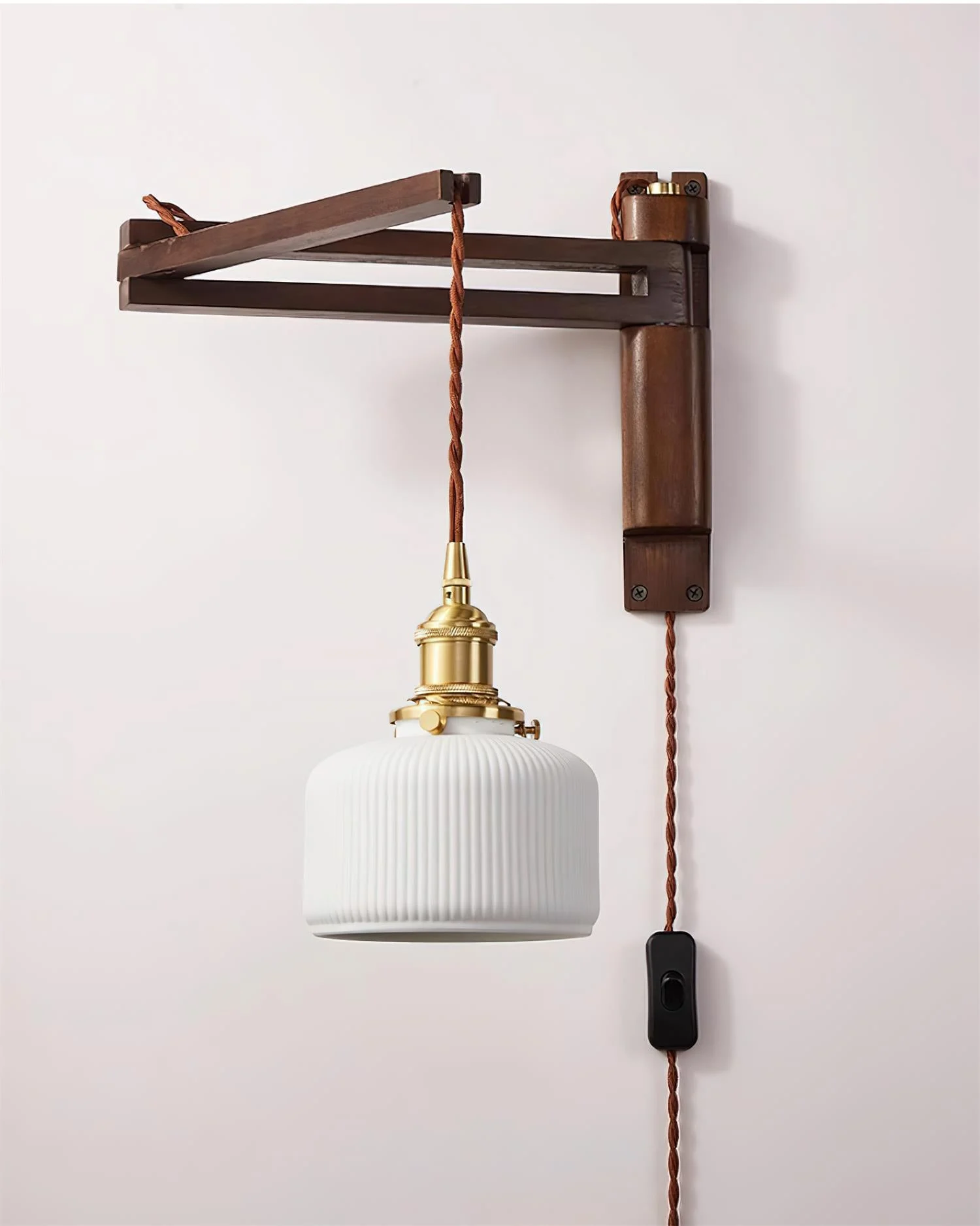Vintage Maria Plug In Wall Lamp-Homelova