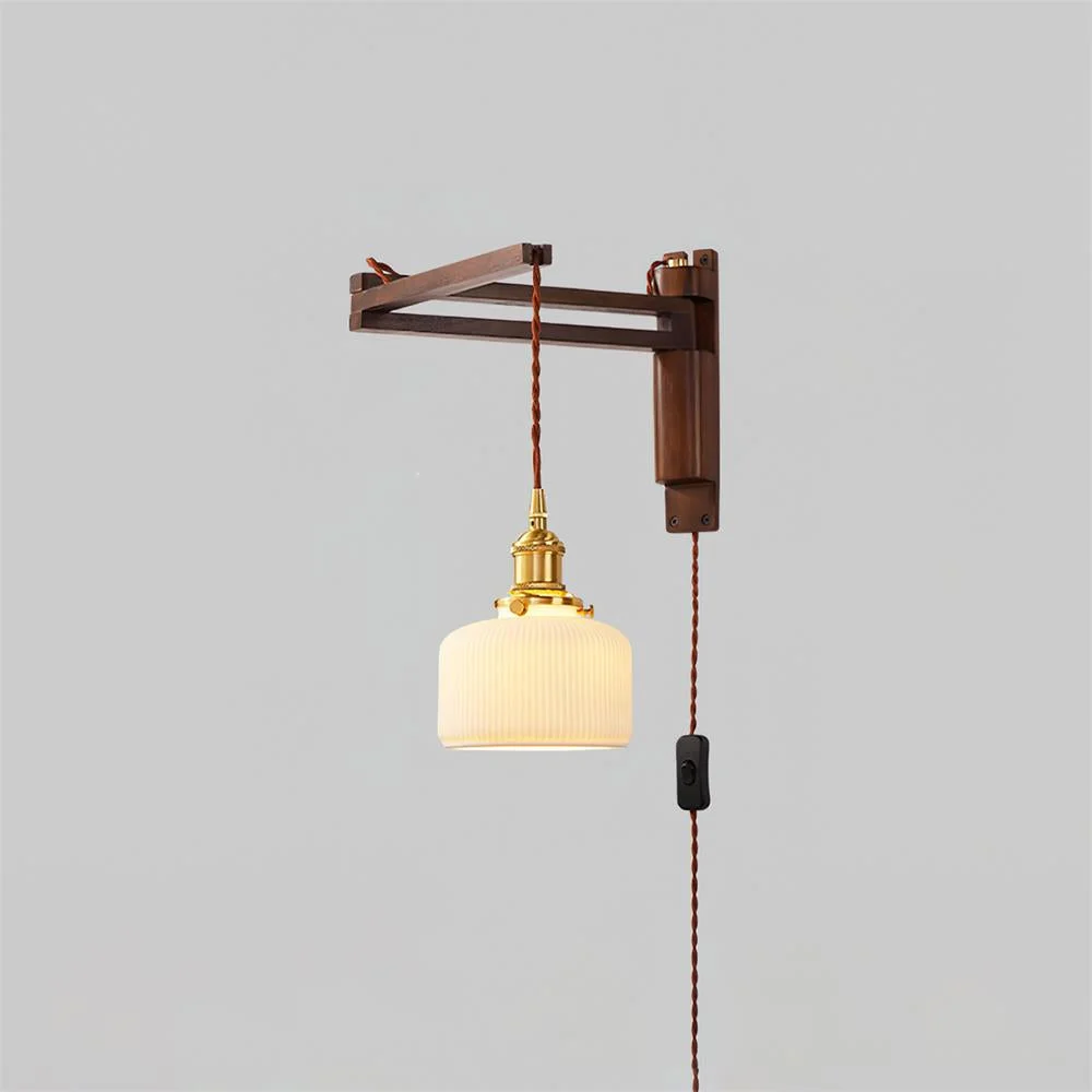 Vintage Maria Plug In Wall Lamp-Homelova