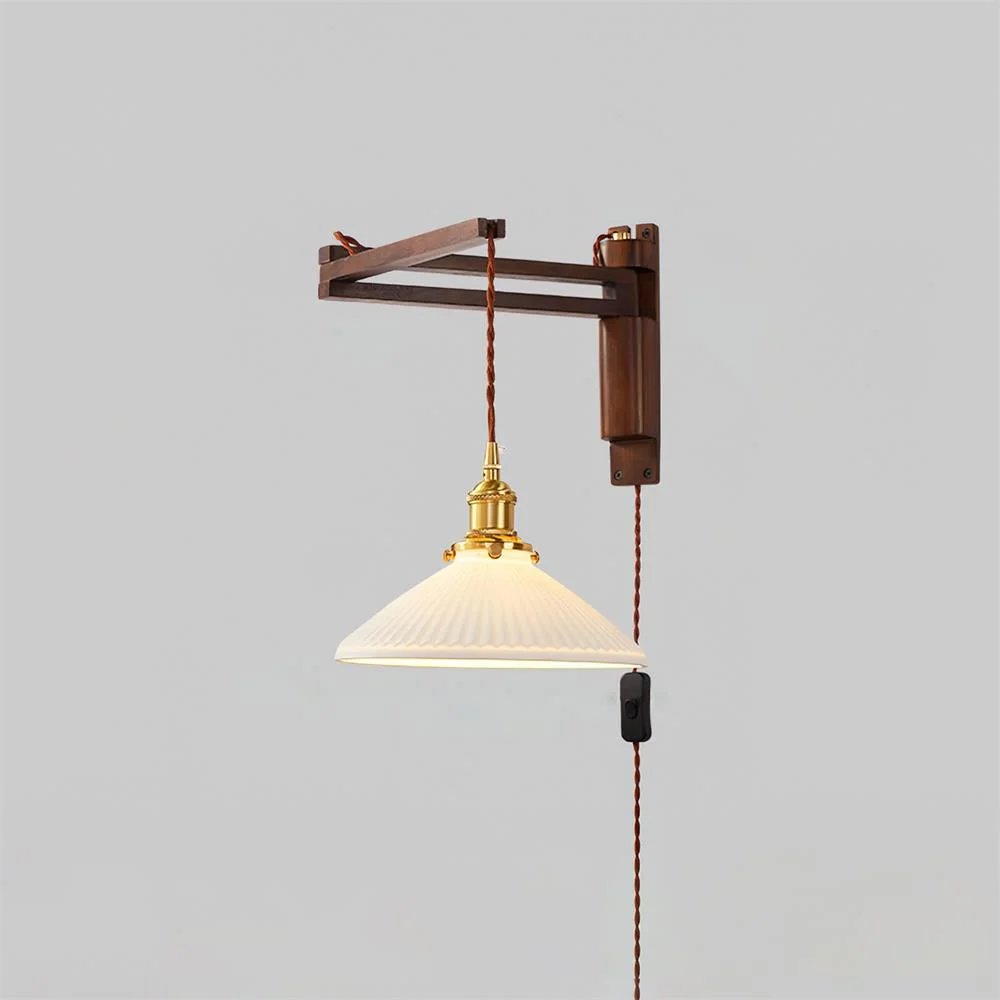 Vintage Maria Plug In Wall Lamp-Homelova