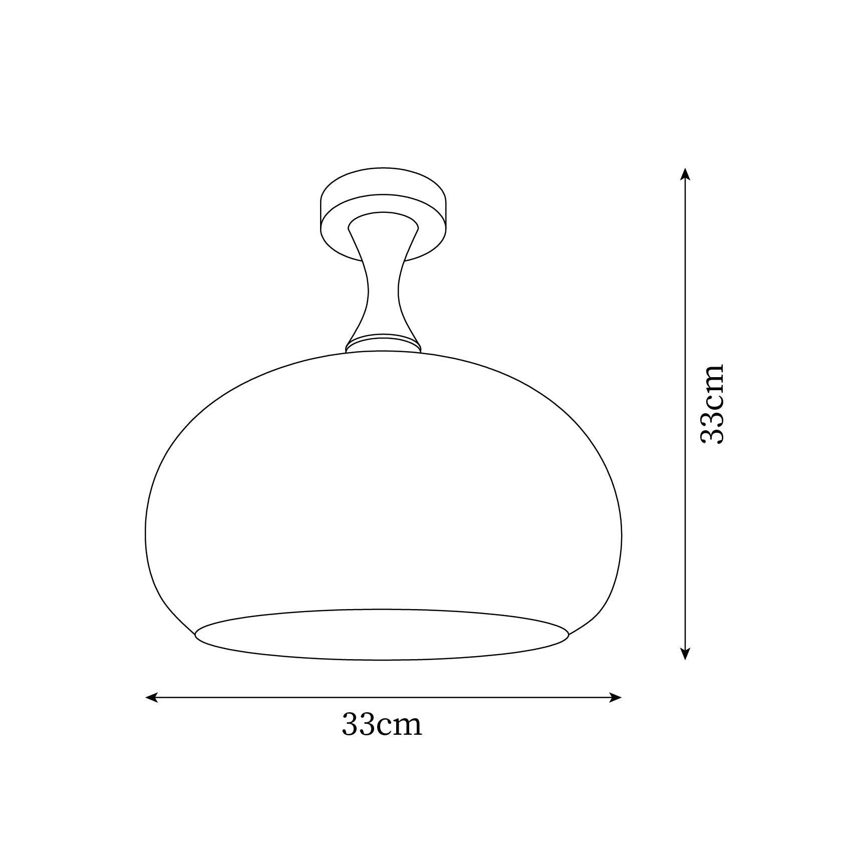 Vintage Murano Ceiling Light 12.9″-Homelova