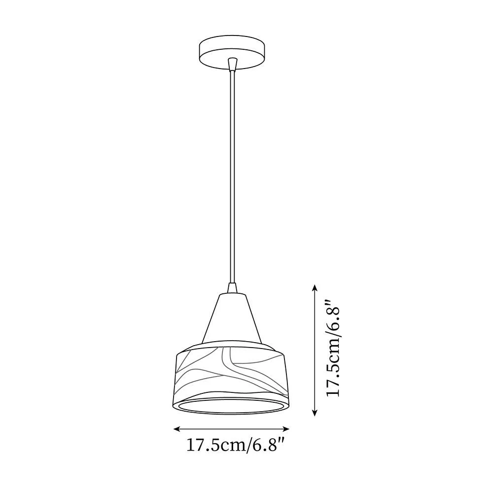 Vintage Murano Pendant Lamp 6.8″-Homelova