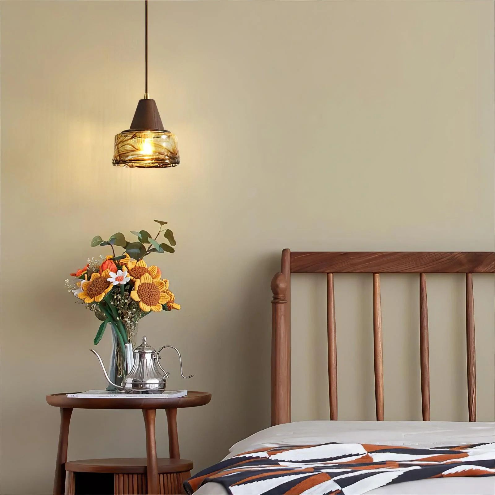 Vintage Murano Pendant Lamp 6.8″-Homelova