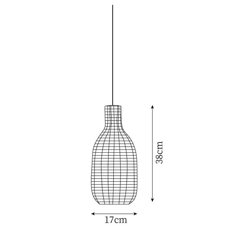 Vintage Rattan Pendant Lamp-Homelova