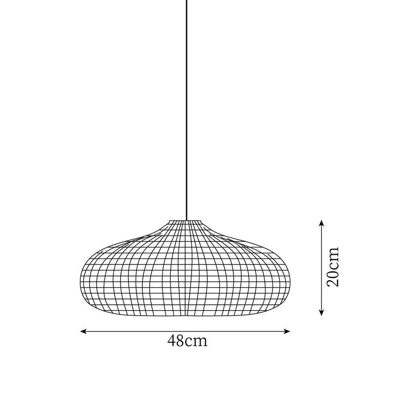 Vintage Rattan Pendant Lamp-Homelova