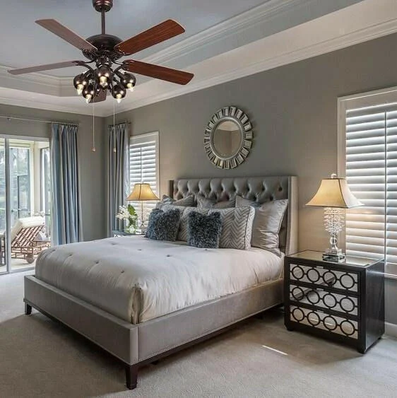 Hardy-52" Vintage Rustic Ceiling Fan Light w/ 5 Reversible Blades-Homelova