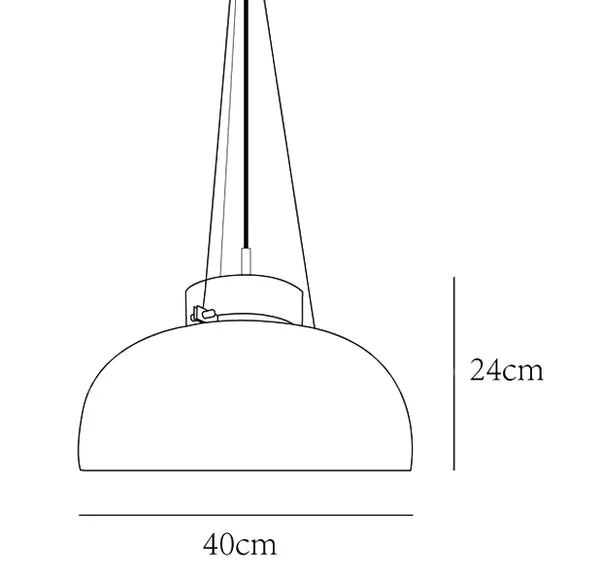 White Glass Pendant Lamp