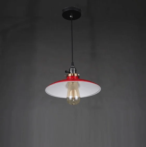 Zelus - Vintage Retro Metal Shade Hanging Lamp-Homelova