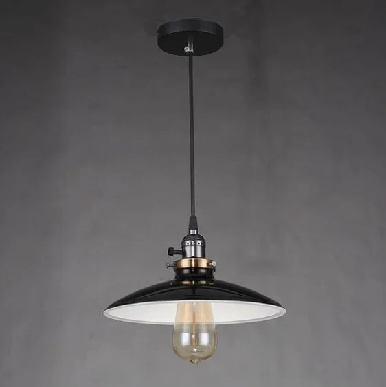 Zelus - Vintage Retro Metal Shade Hanging Lamp-Homelova