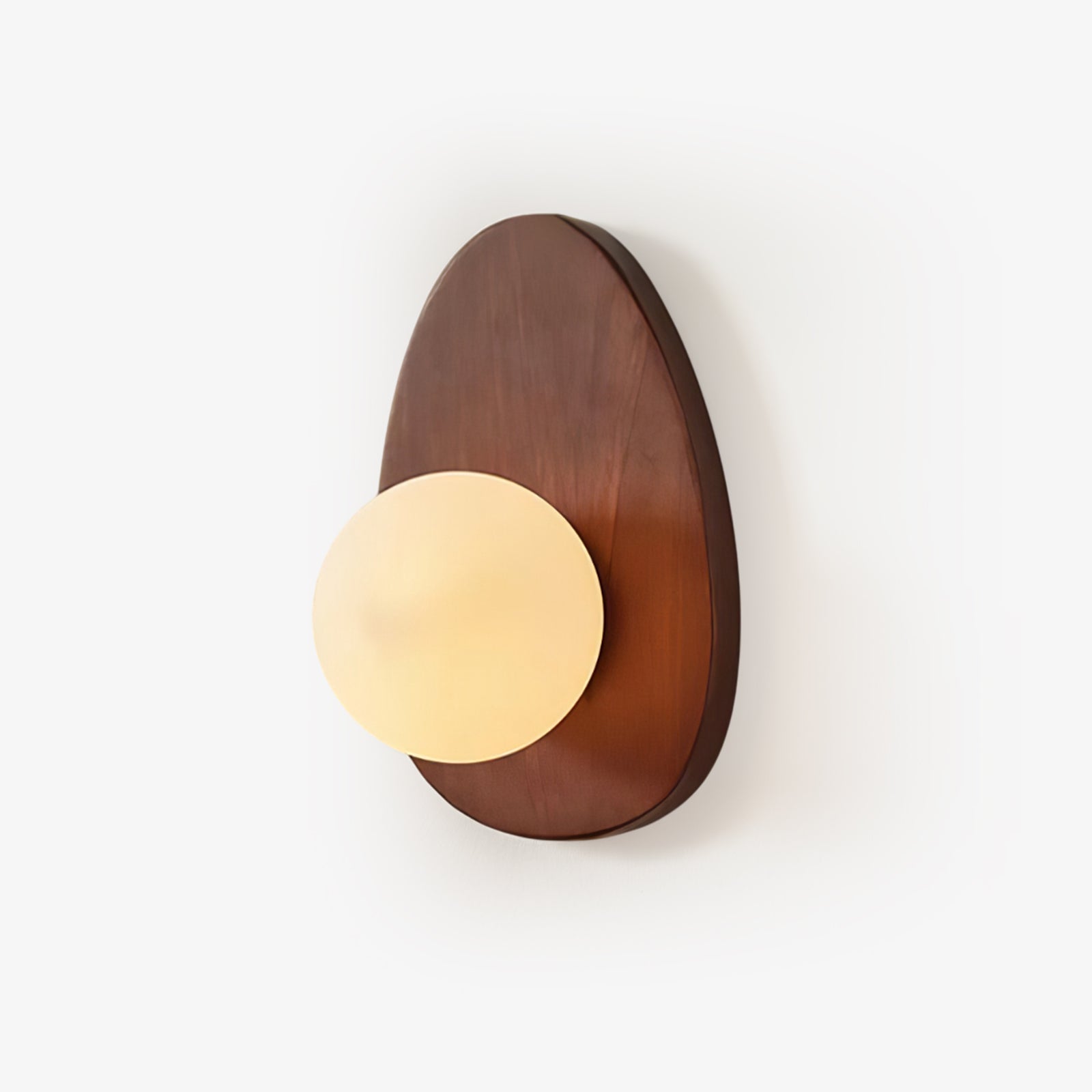 Orba Walnut Wall Lamp-Homelova