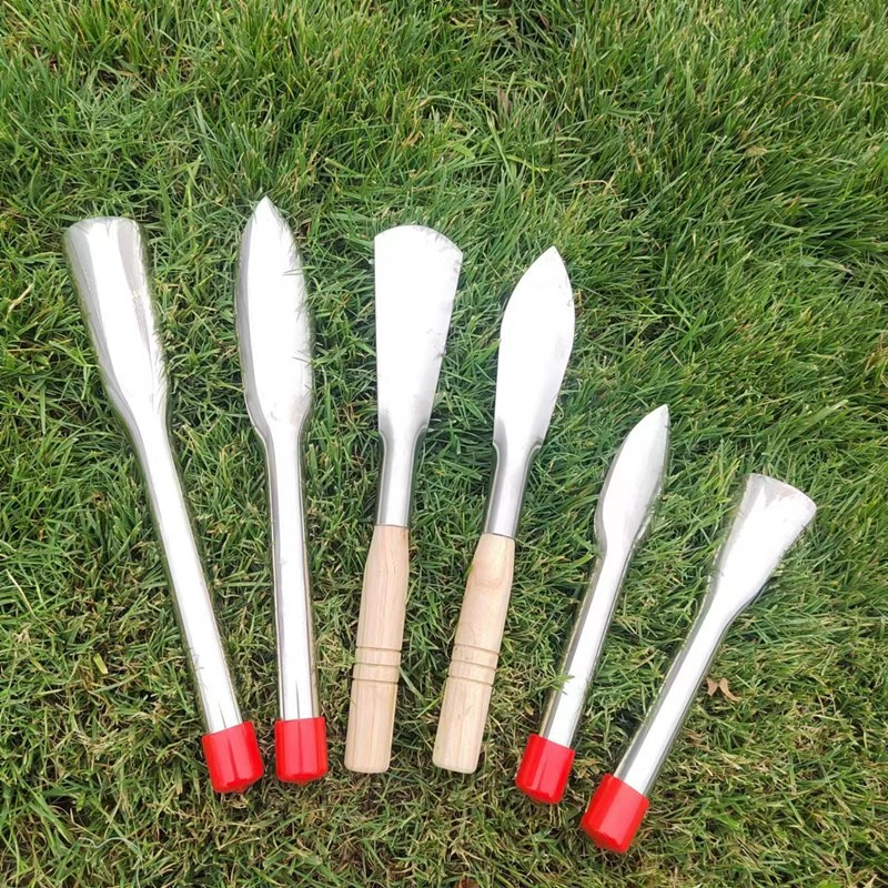 Stainless Steel Weed Cutters and Digging Tools - Garden Tools with Wooden Handles-Homelova