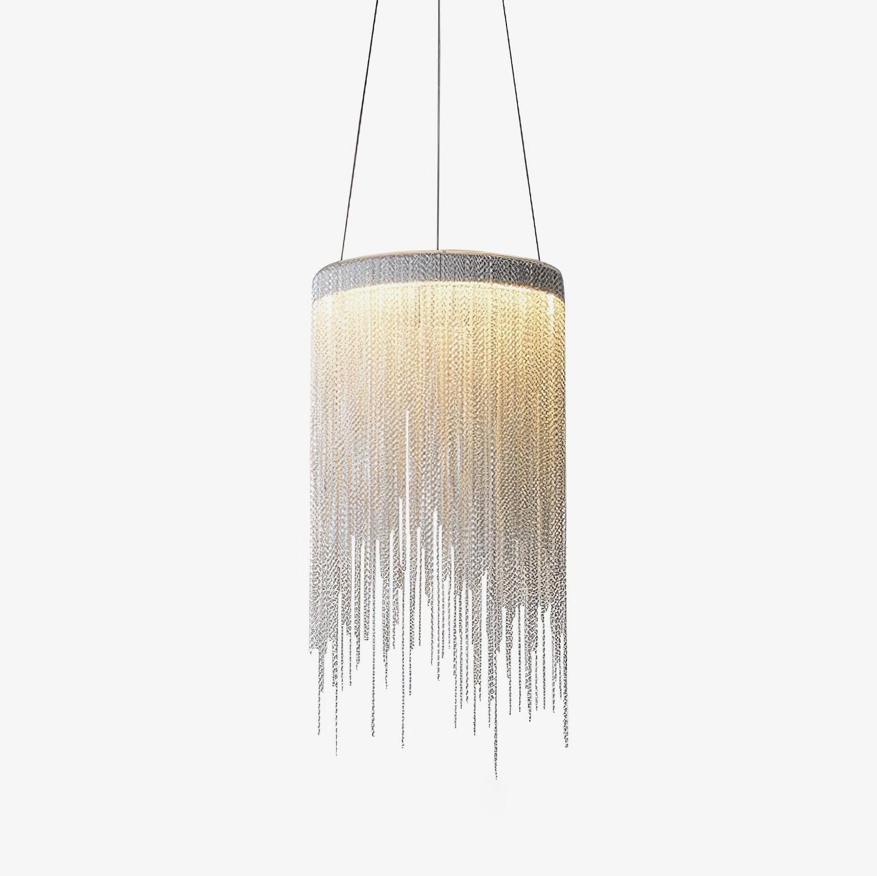 Aluminum Chain Tassel Pendant Light-Homelova