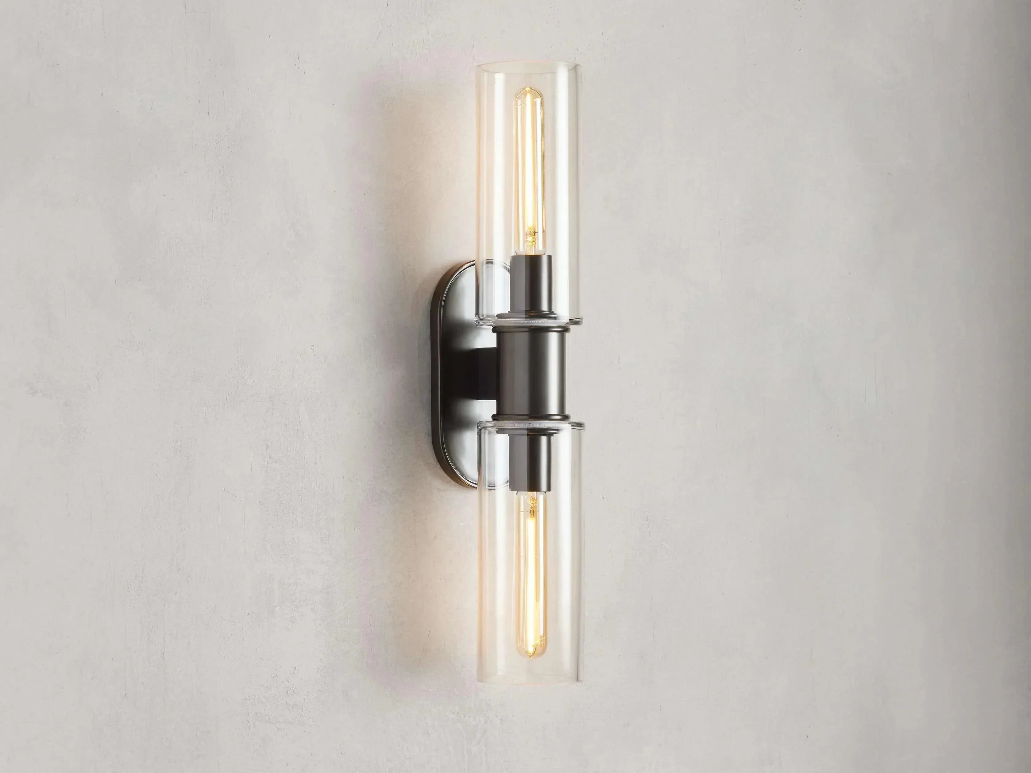 Harlin 2-Light Wall Sconce in Clear-Homelova