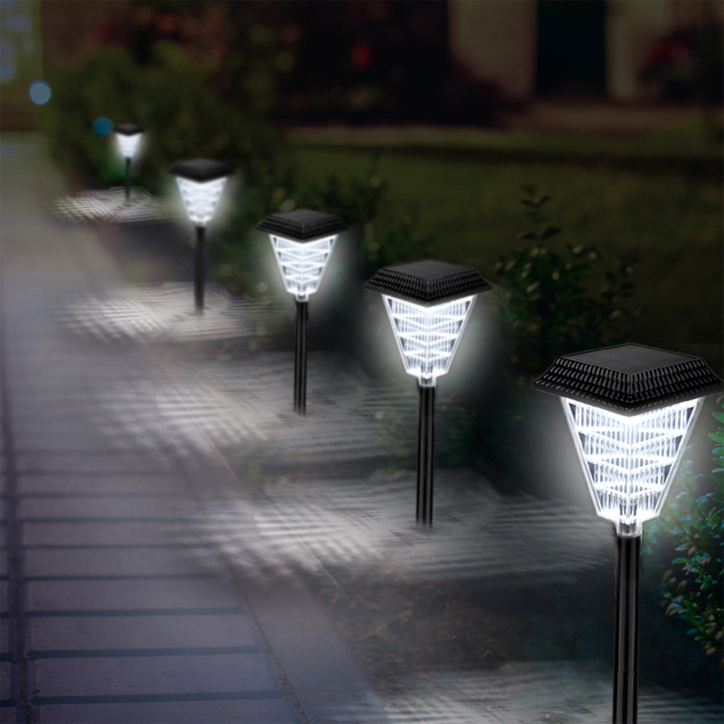 Solar Led Path Lights With Crystal Light Effect - Waterproof Outdoor Lighting For Garden And Driveway-Homelova
