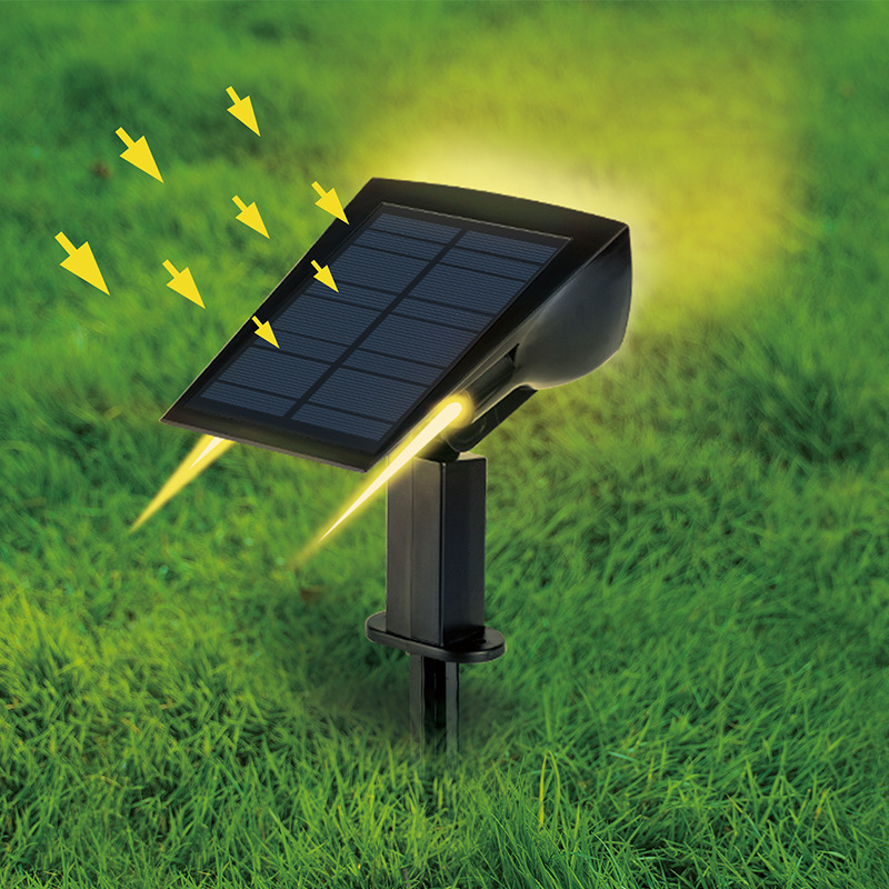 Solar Led Spotlight - Outdoor Lighting With Solar Panel For Garden And Paths-Homelova