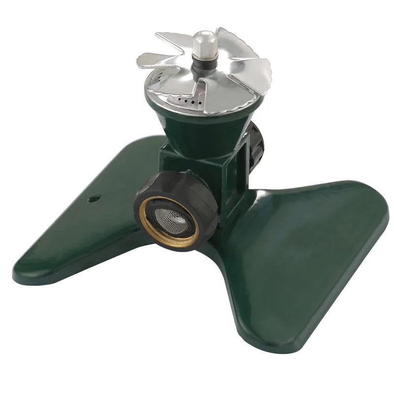 360 - Degree Automatic Rotating Metal Lawn Sprinkler - Effective Garden Irrigation Spray Head-Homelova