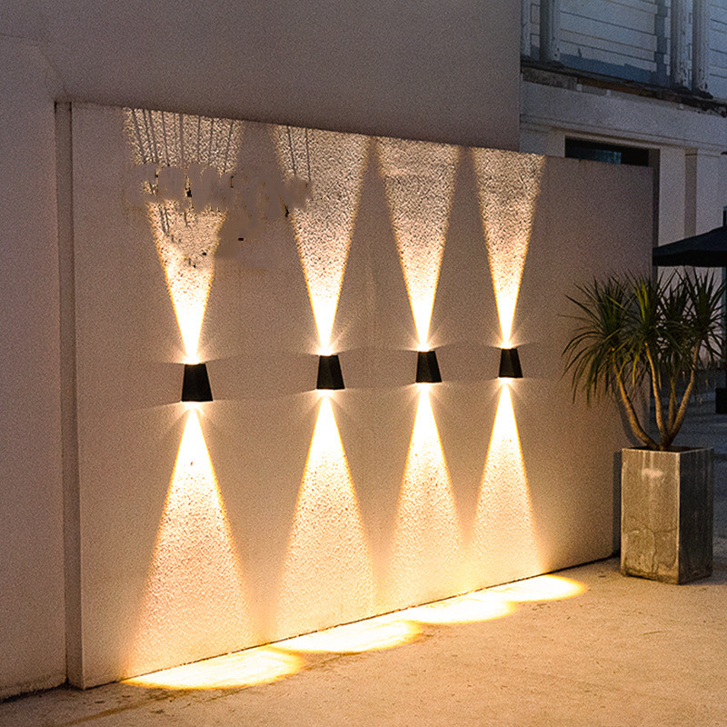 Modern Led Outdoor Wall Light With Up & Down Light - Waterproof Wall Light For House Facades And Entrance Areas-Homelova