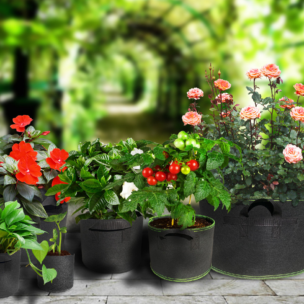 Fleece Plant Sack - Robust Garden Container With Handles For Plants-Homelova