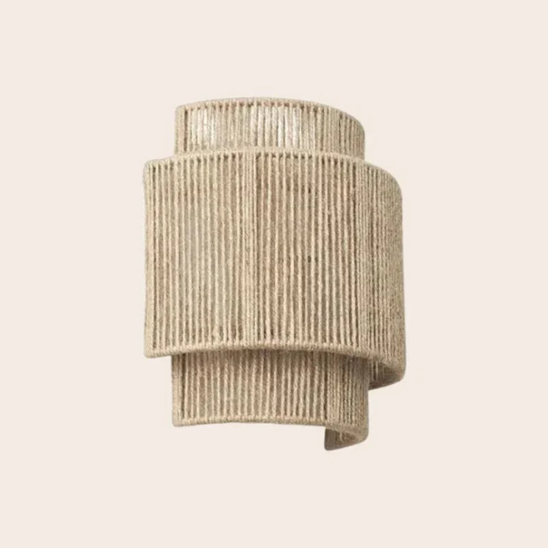 Modern Woven Rattan Wall Lamp-Homelova
