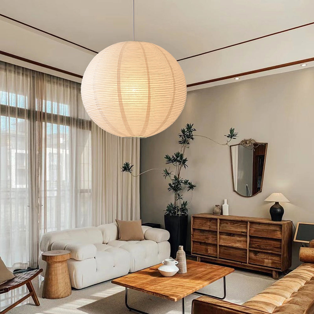 Japanese Simple Inspired Paper Pendant Light-Homelova