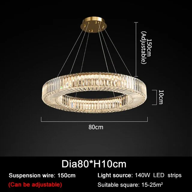 Azali Crystal Ceiling Light-Homelova