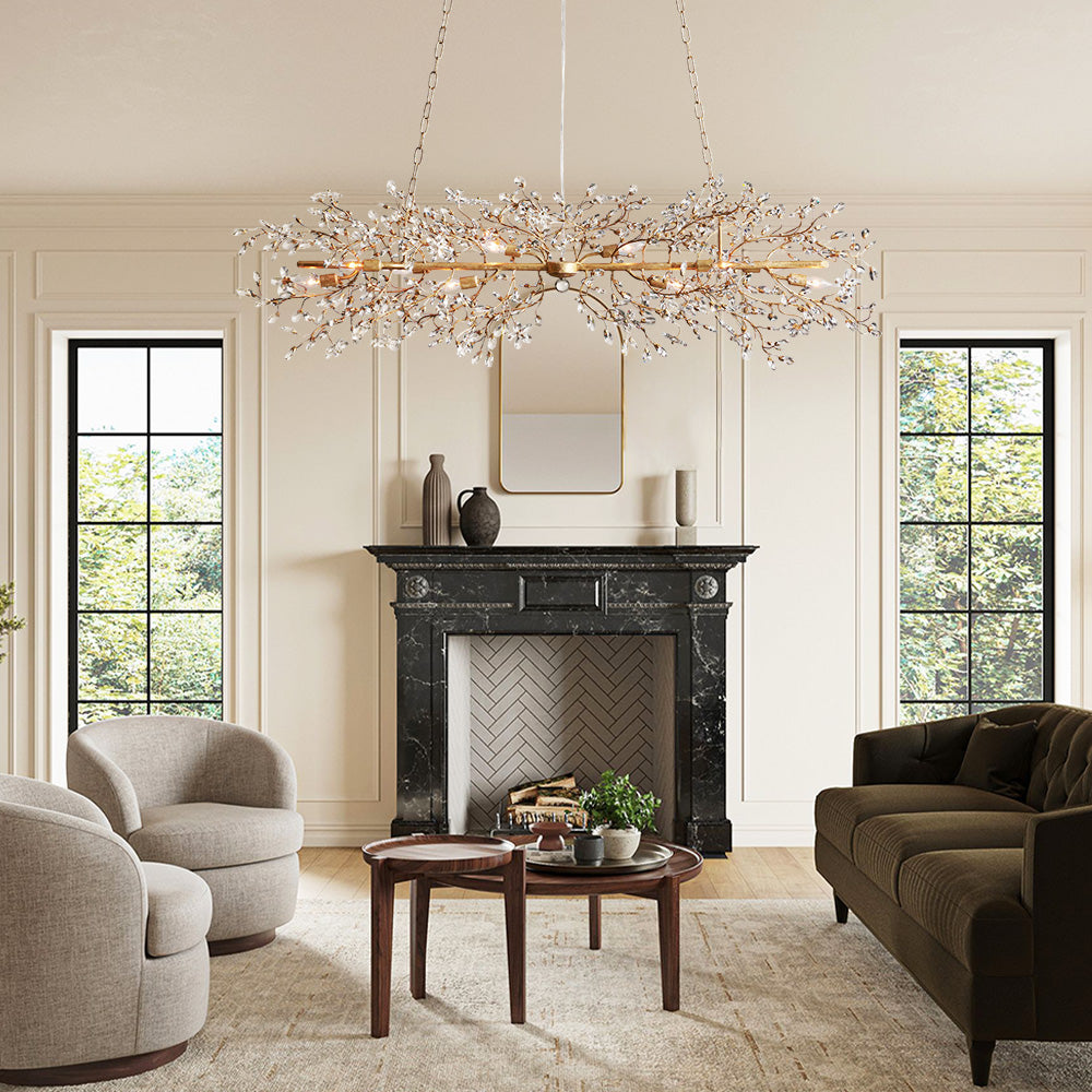Fiore Linear Chandelier 43''51''68''-Homelova