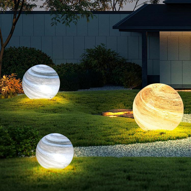 Solar Lawn Light - Led Garden Globe Outdoor Light  Weatherproof For Garden  Patio-Homelova