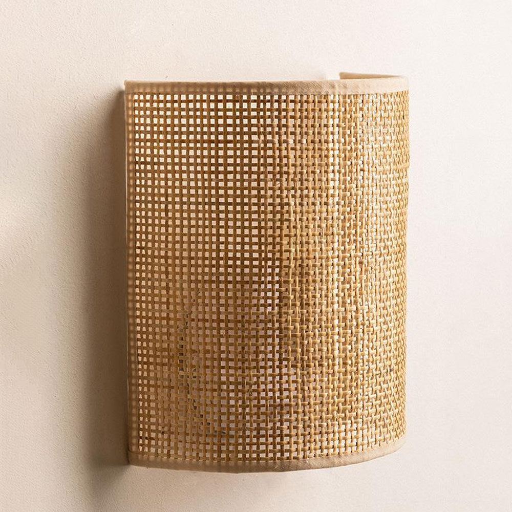 Modern Minimalist Creative Rattan Wall Lamp-Homelova