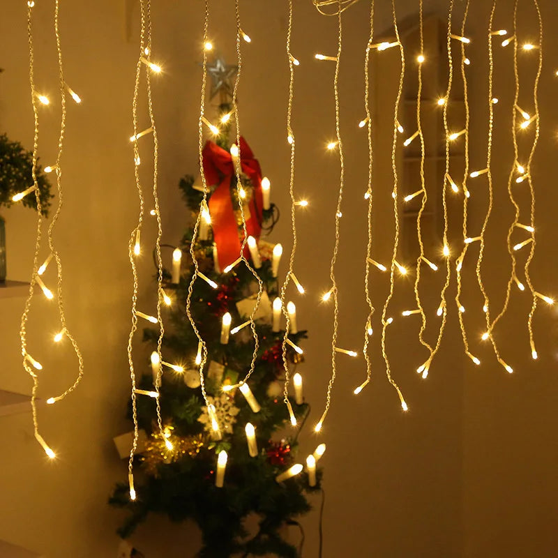 Atmospheric Icicle Fairy Lights-Homelova