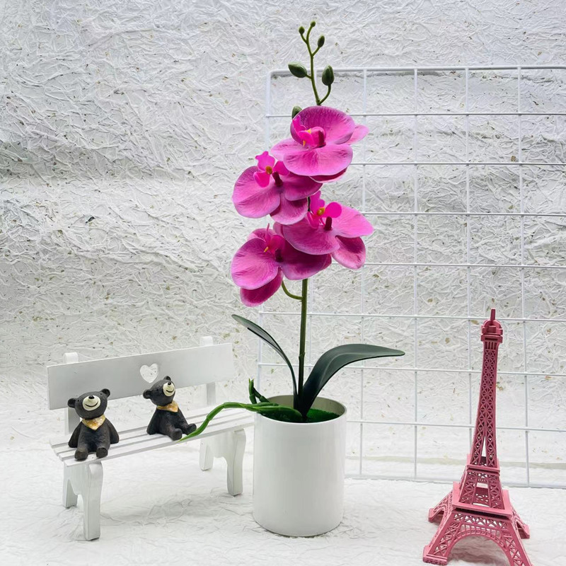 Artificial Orchid Flower - Decorative Artificial Plant for Living Room and Table Decoration-Homelova