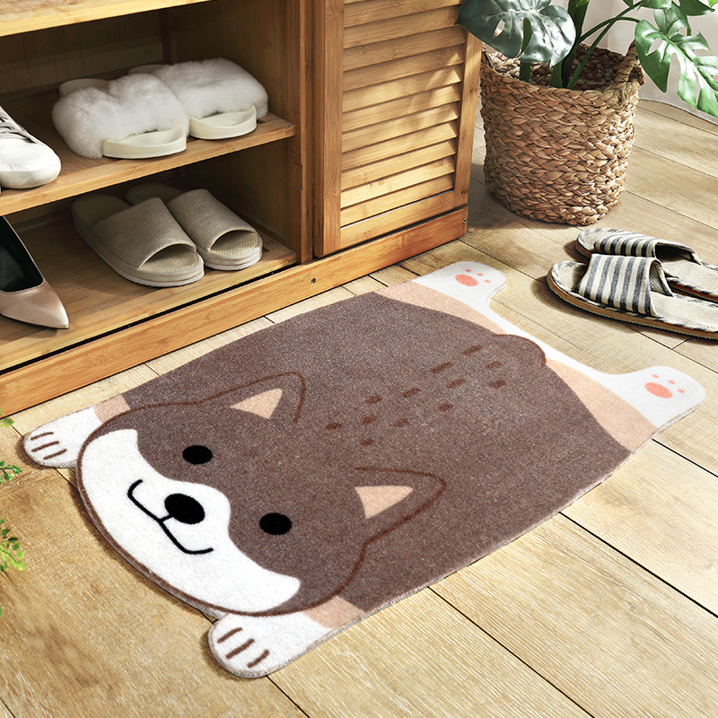 Cute Animal Non - Slip Mat - Pet Design for Kitchen , Bathroom and Hallway-Homelova