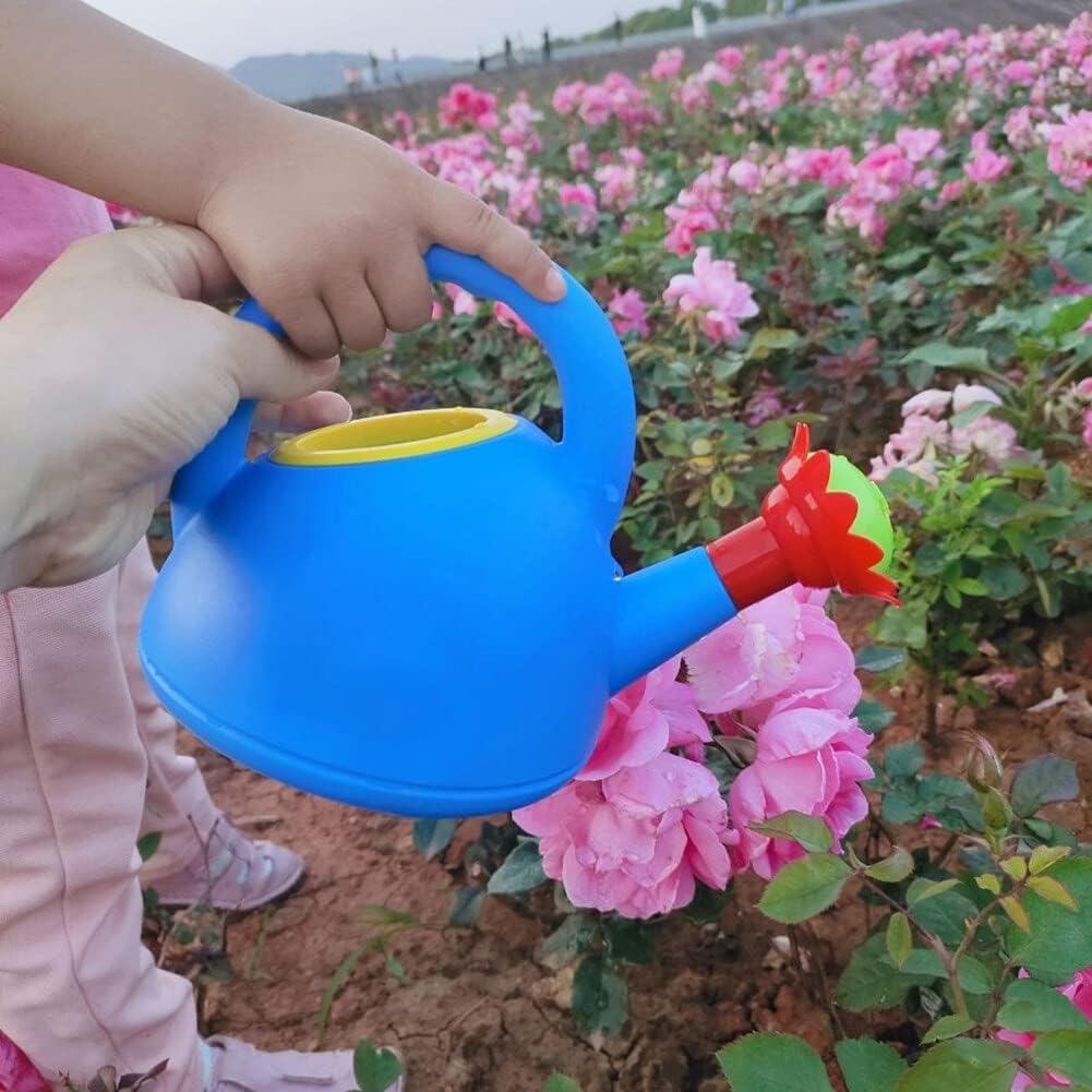Children 's Watering Can with Flower Mouth - Colourful Plastic Watering Can for Little Gardeners-Homelova