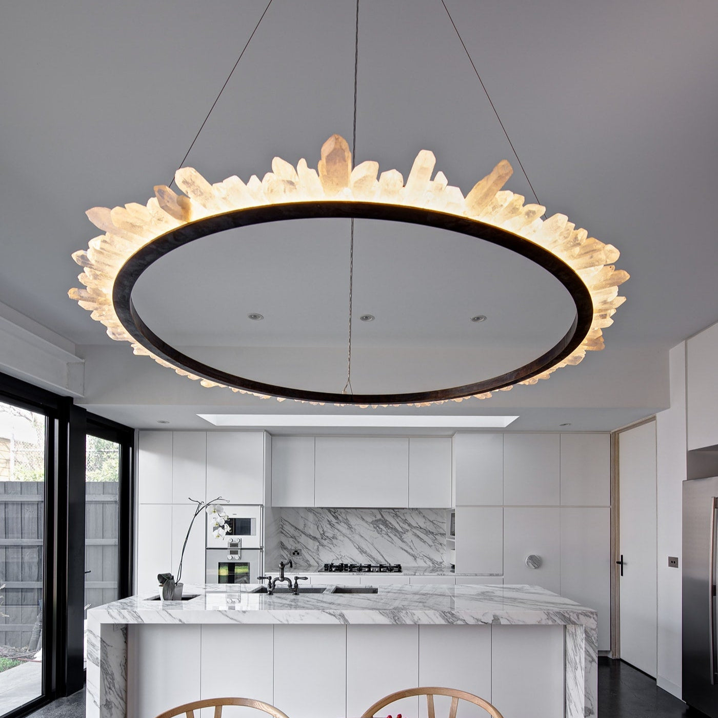 Ring Quartz Chandelier-Homelova