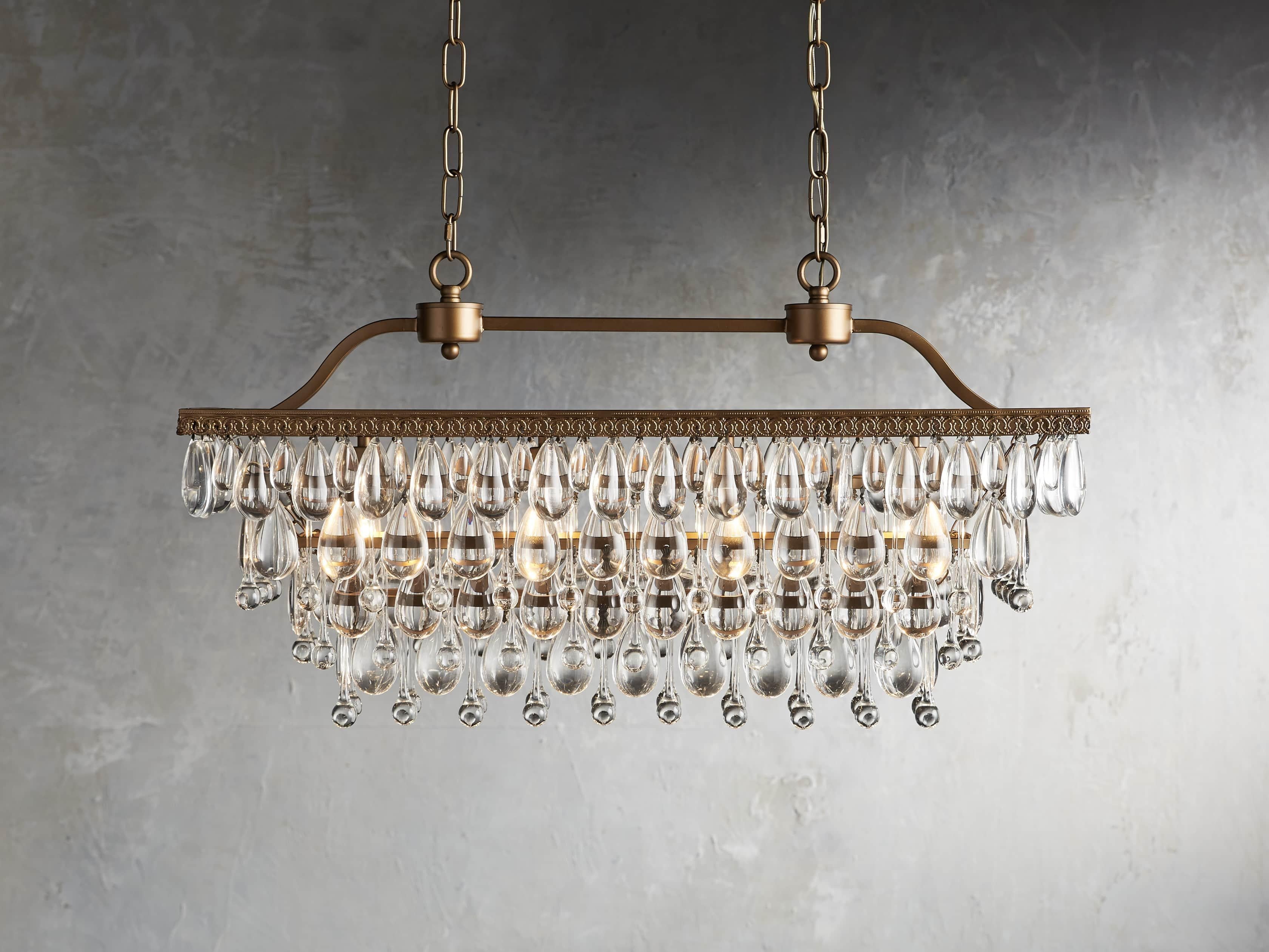 Anabella Rectangular Chandelier-Homelova