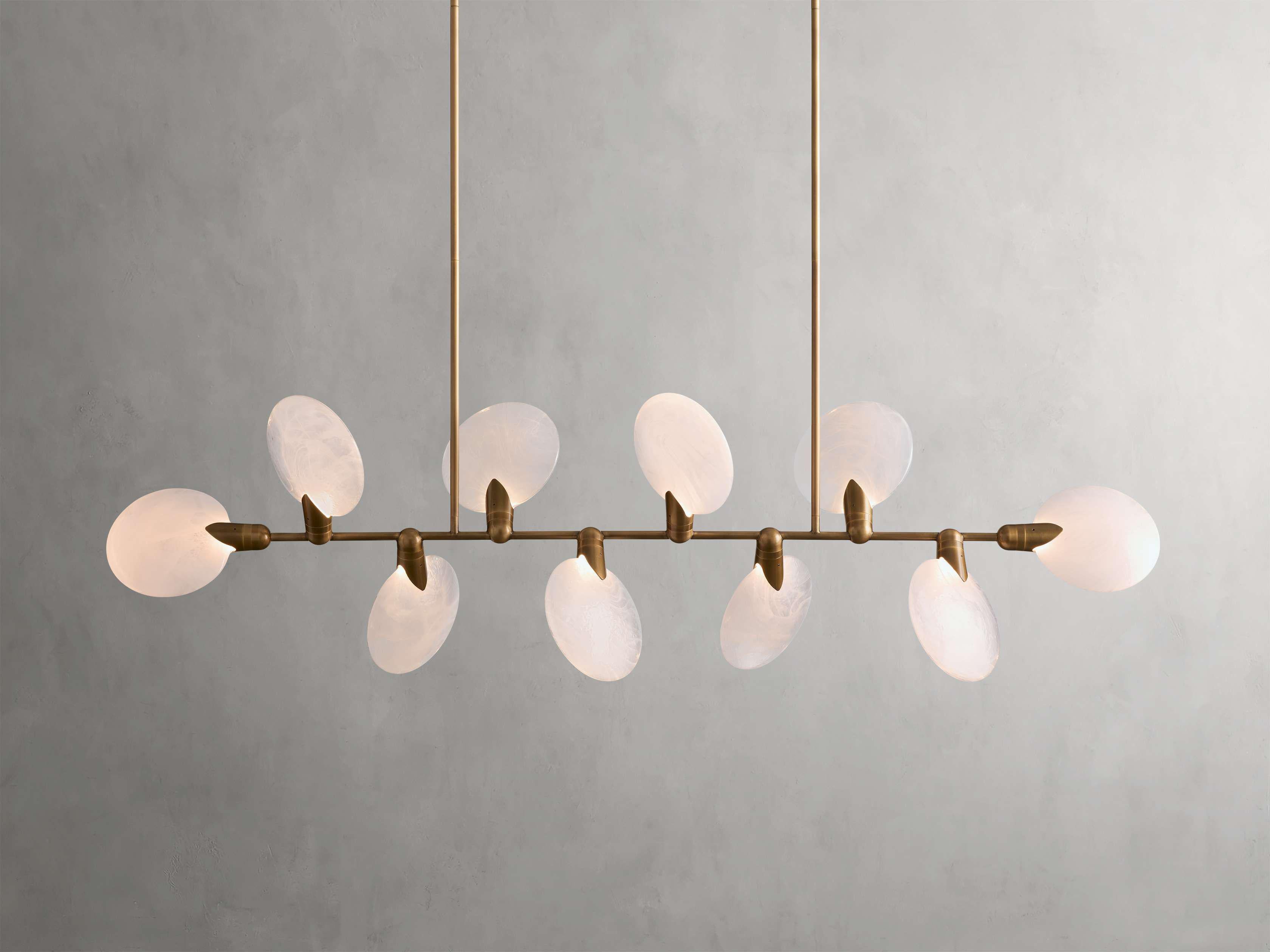 Lyla Linear Chandelier 62''74''-Homelova
