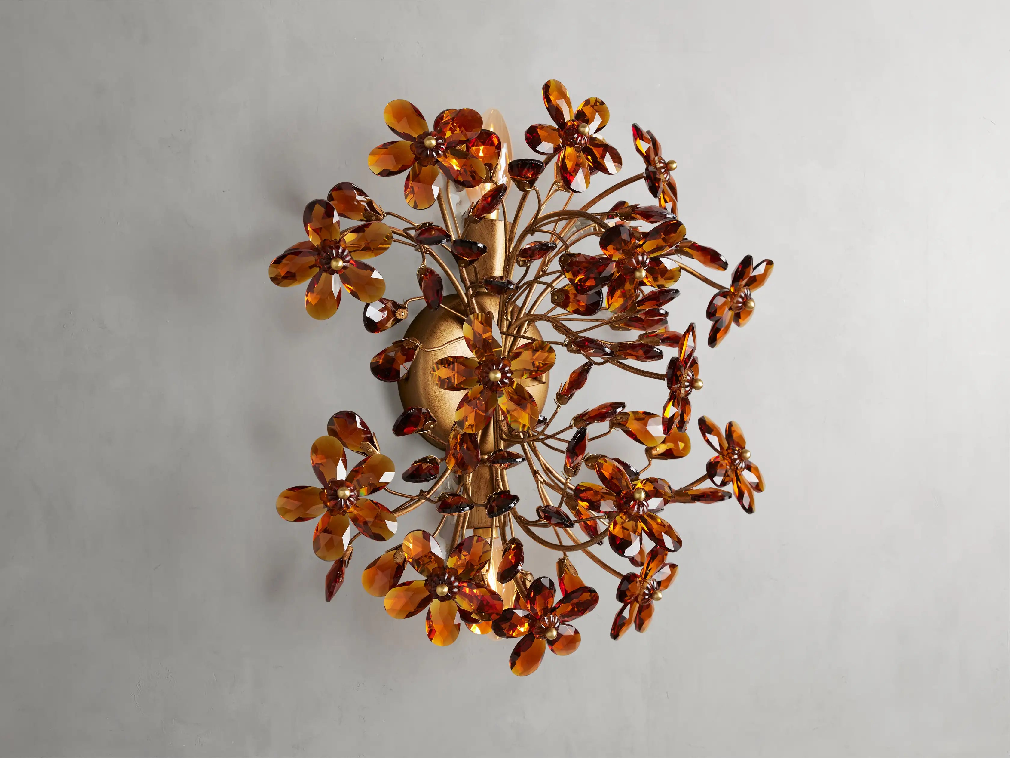 Fiore Colored 2-Light Wall Sconce 14"H-Homelova