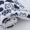 White & cat motif