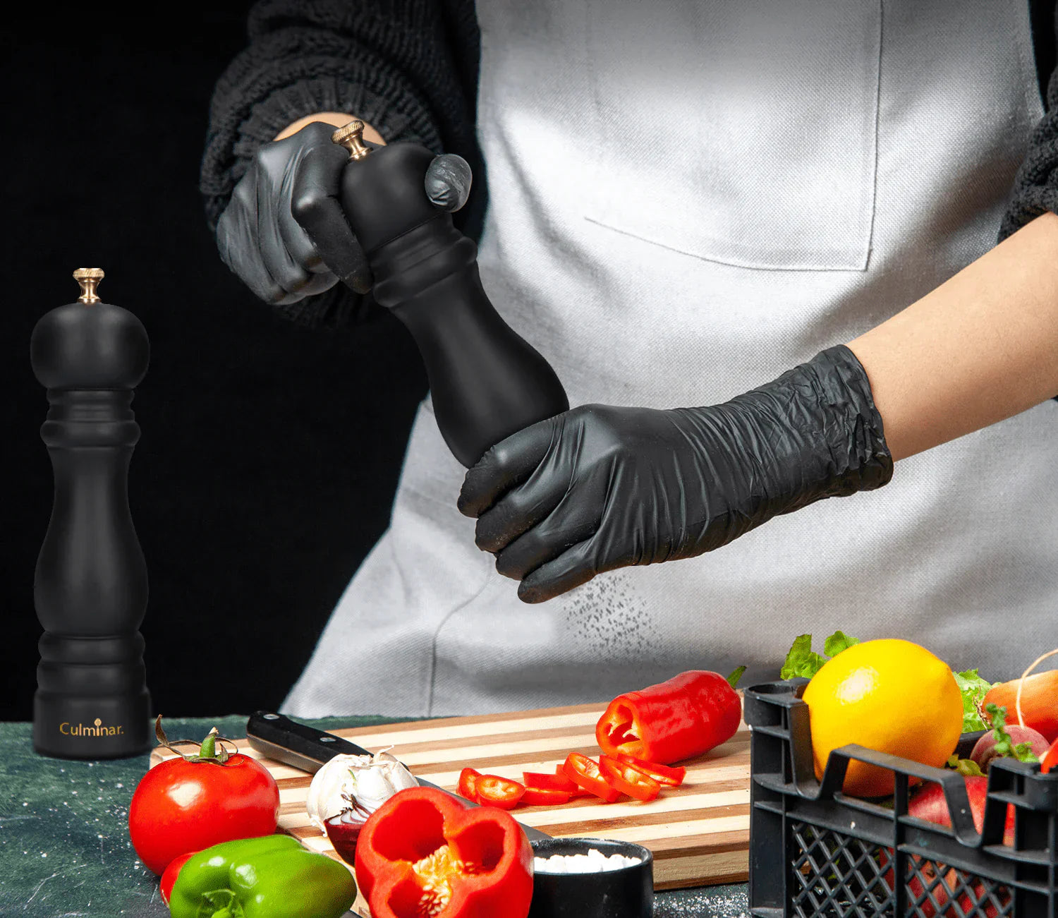 Salt And Pepper Mill Set - Manual Wooden Spice Mill With Ceramic Grinder And Adjustable Grind-Homelova