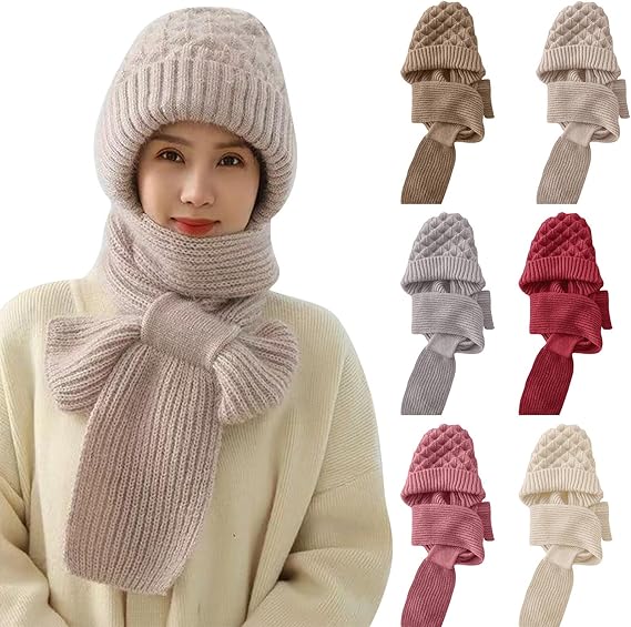 Warmer 2-in-1 Hooded Scarf-Homelova