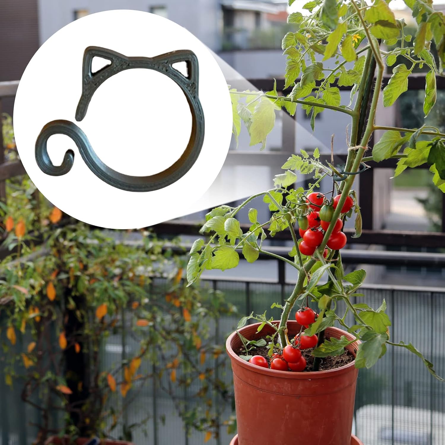 Cat - Shaped Plant Clip - Cute Plant Support for Garden and Houseplants-Homelova