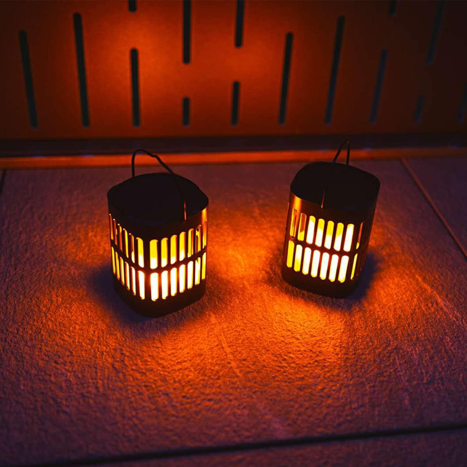 Solar Led Flame Lantern - Decorative Outdoor Lighting For Garden And Patio With Hanging Option-Homelova